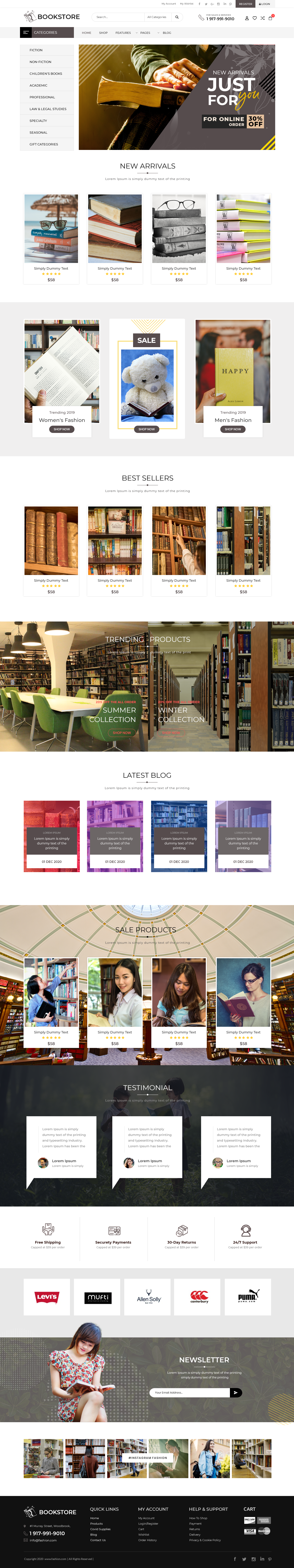 Book Store WordPress Theme