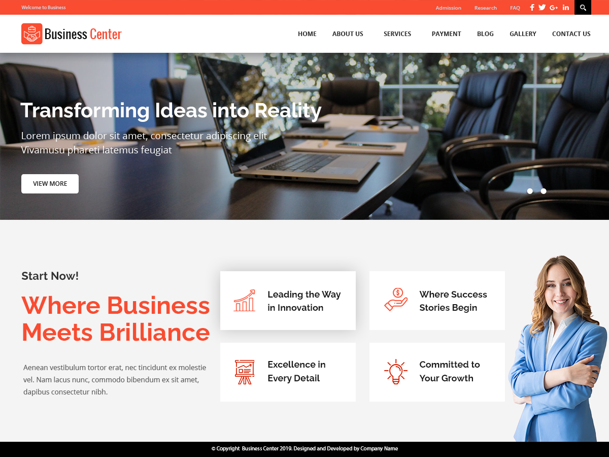 Free Business WordPress Theme