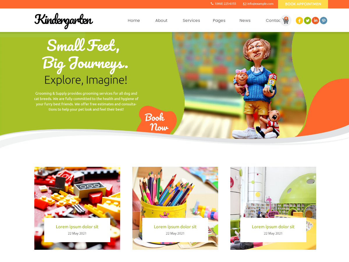 Free Kindergarten WordPress Theme